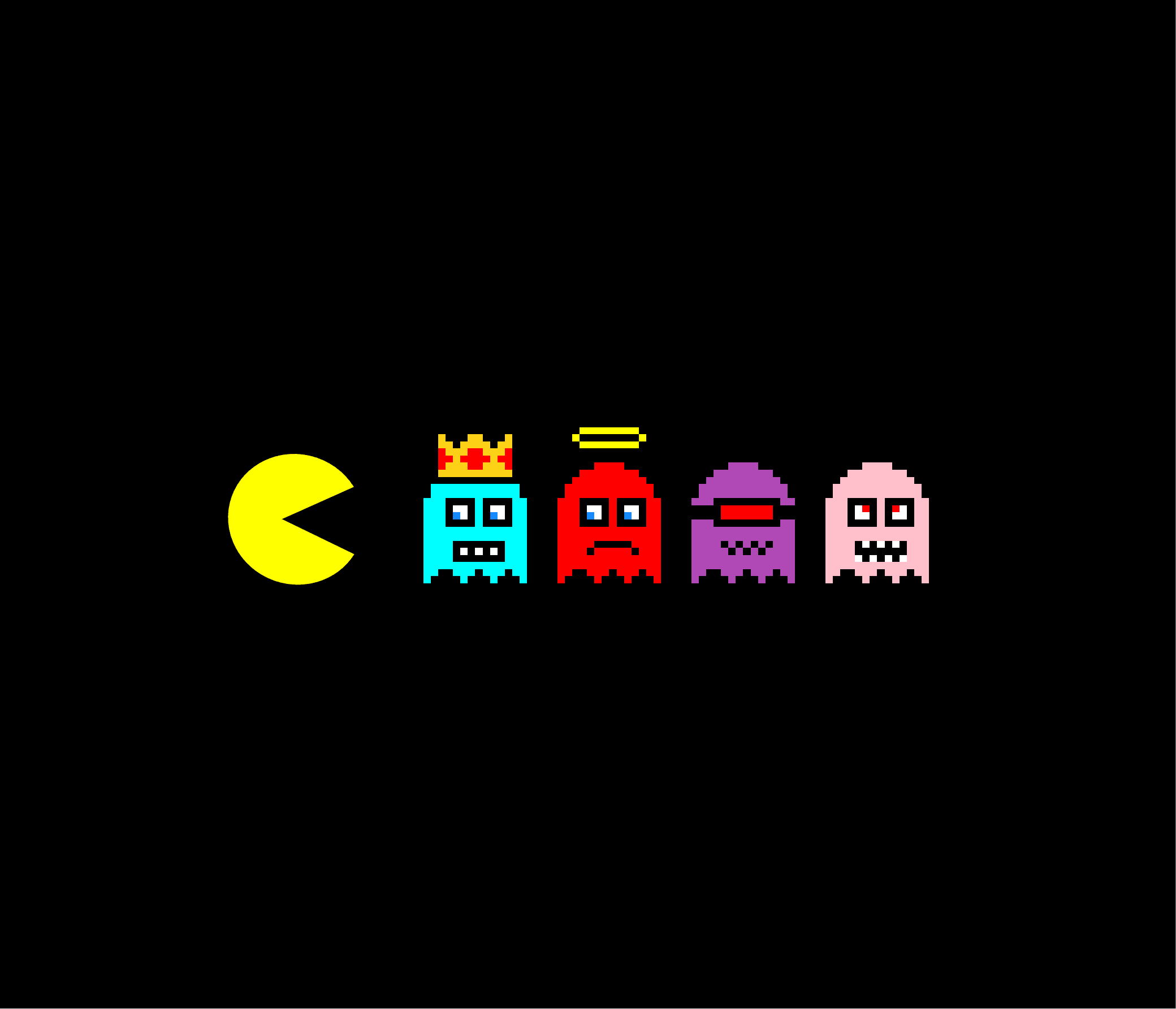 Ghosts (of Pac-Man) banner