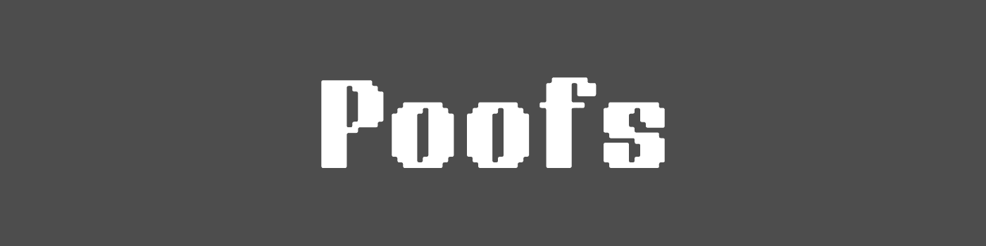 Poofs banner