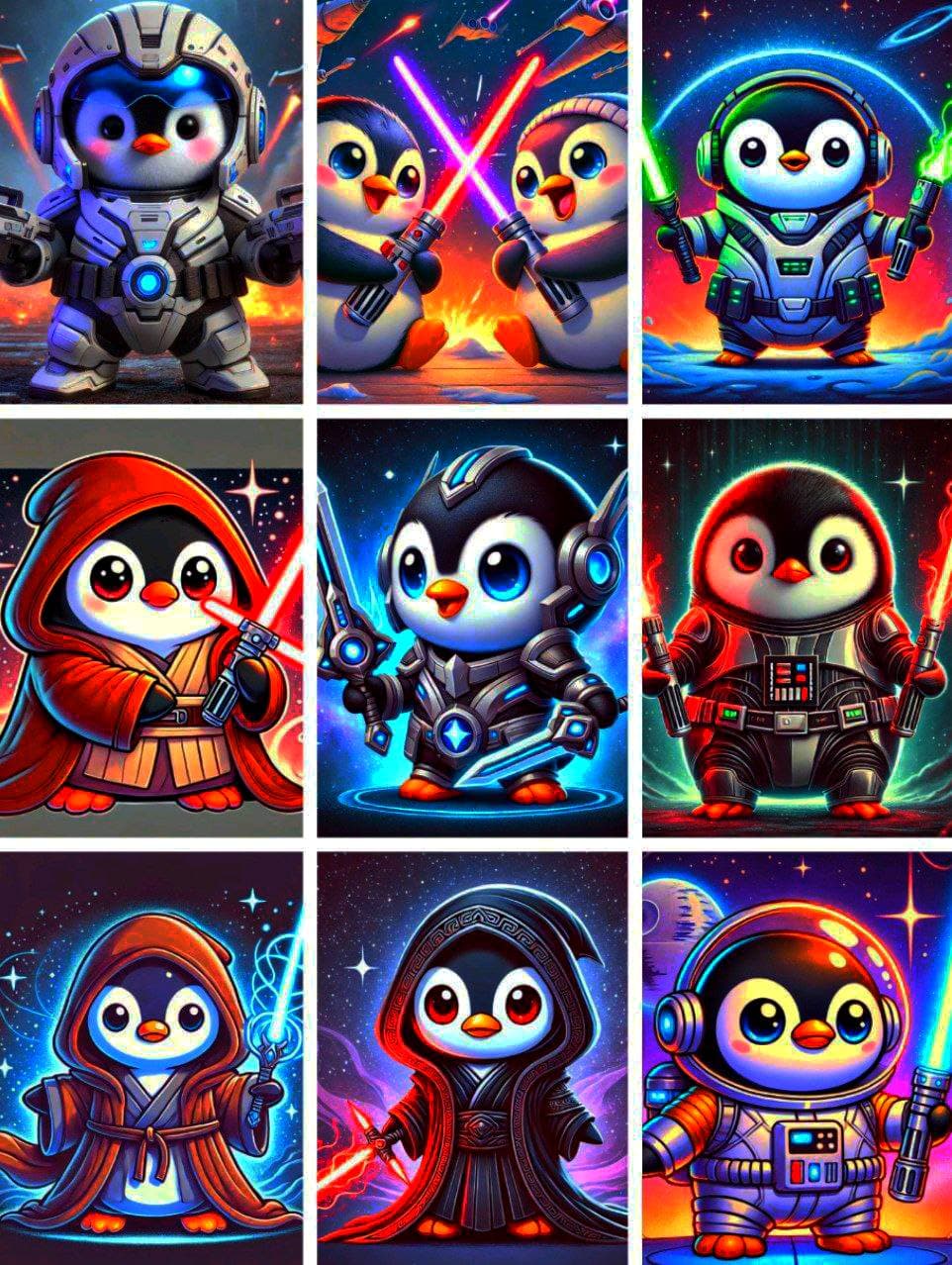 Star penguins banner