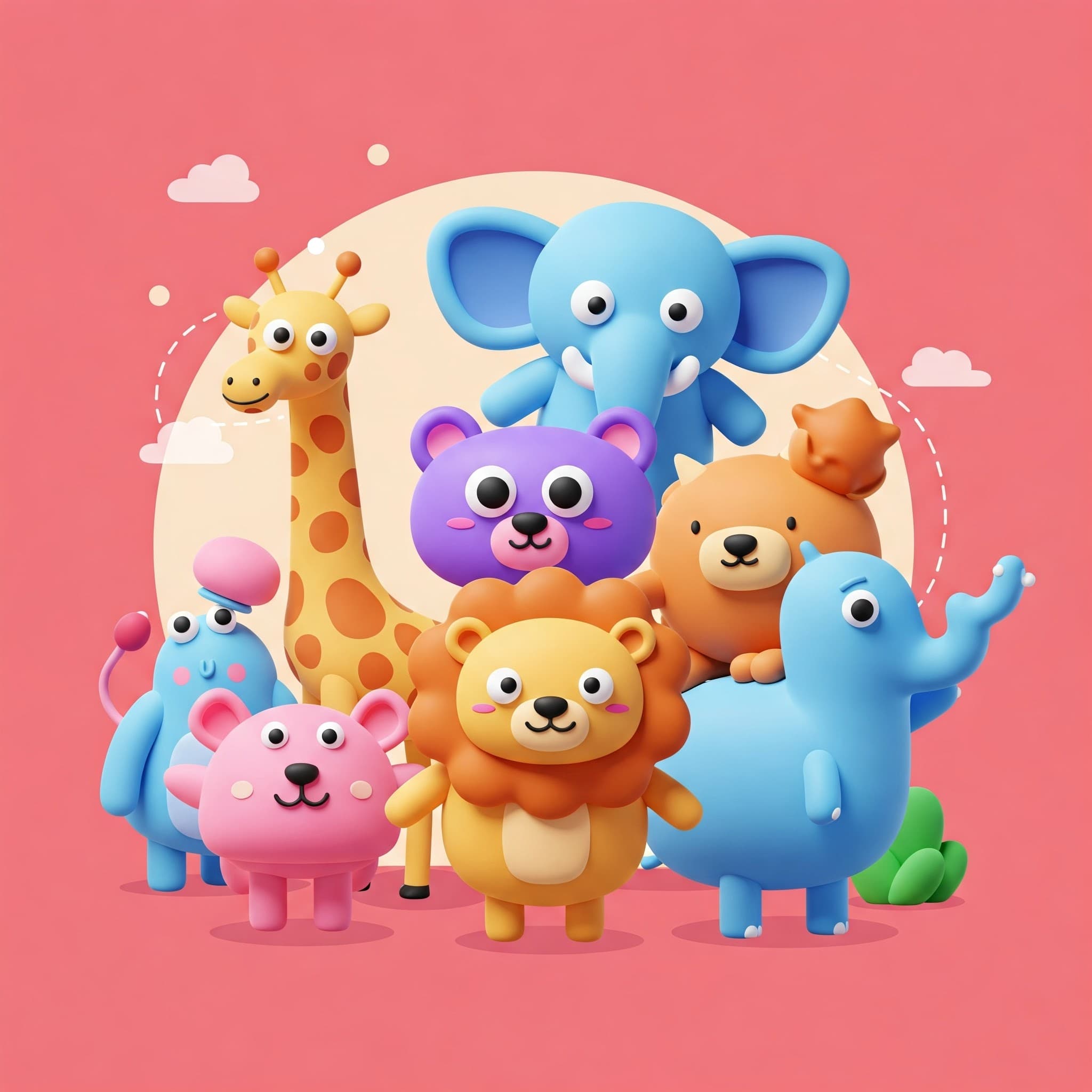 Abstract friends banner