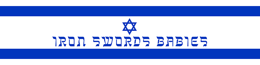 Iron Swords Babies ( Stand with Israel ) banner