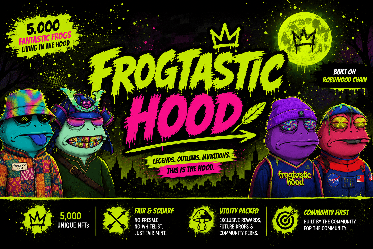 Frogtastic Hood banner