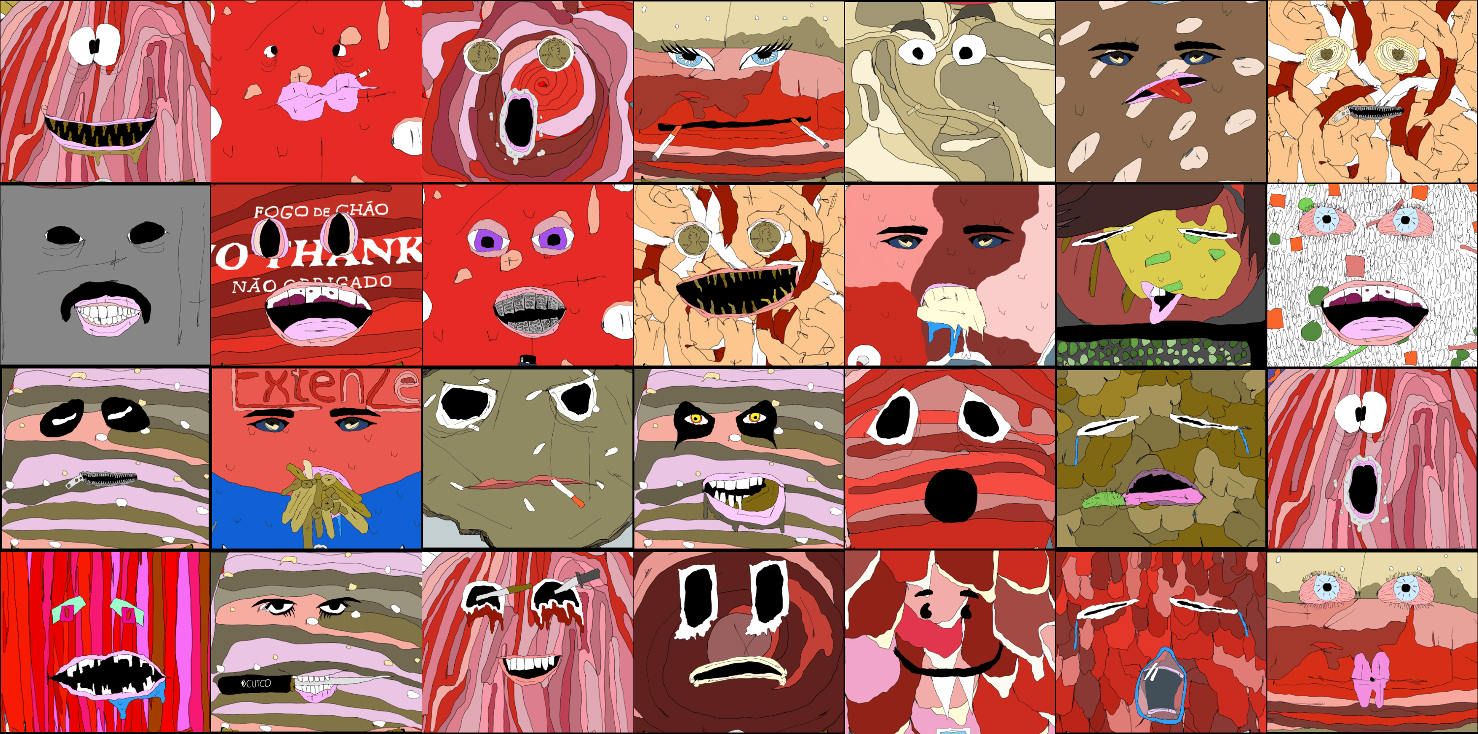 gristle buddeez faces banner