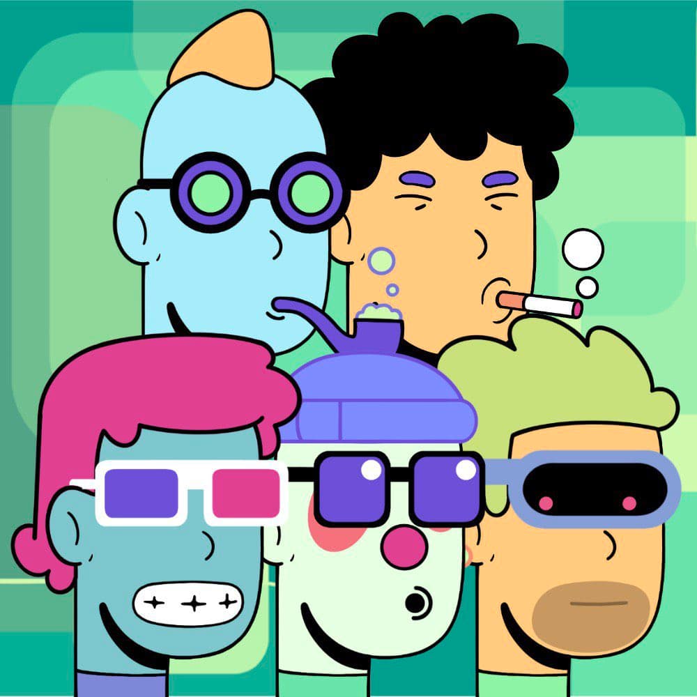 Abstract Singapore Punks banner