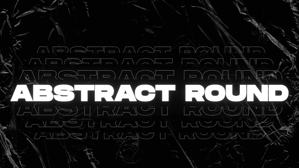 Abstract Round banner