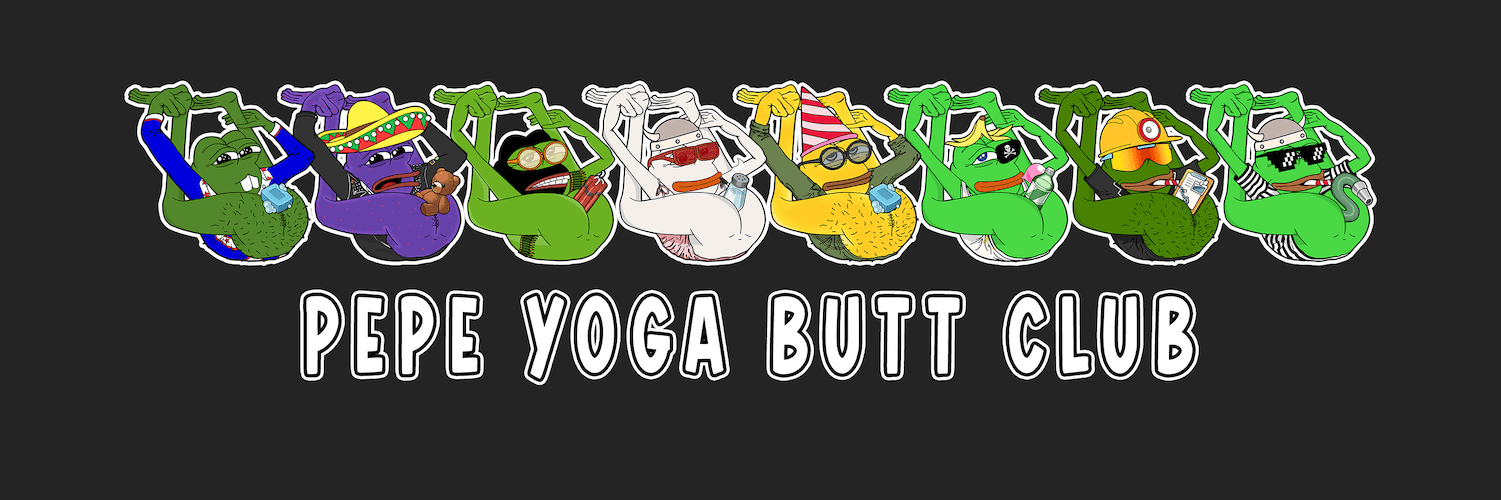 Pepe Yoga Butt Club banner