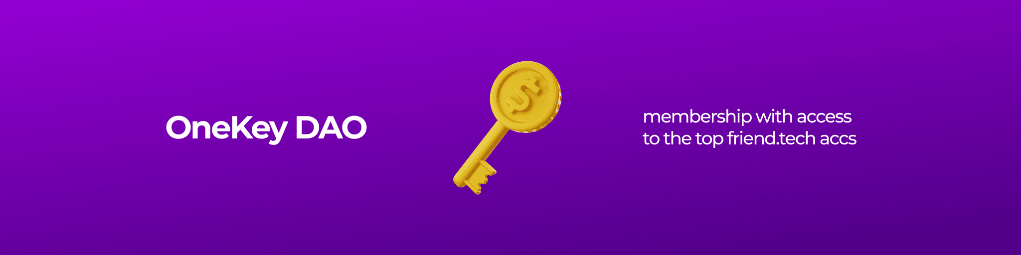 OneKey DAO banner
